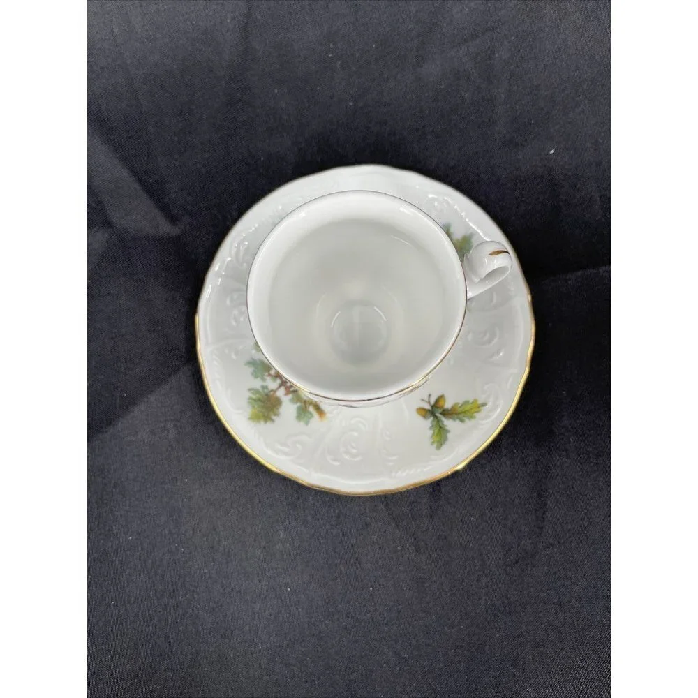 Bernadotte Czech Republic Wilddlife‎ Pheasant Espresso Demitasse Cup and Saucer